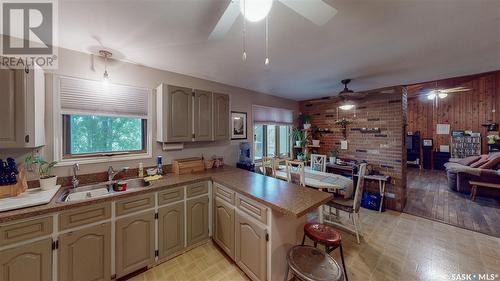 232 Grey Street, Sedley, SK - Indoor Photo Showing Kitchen With Double Sink