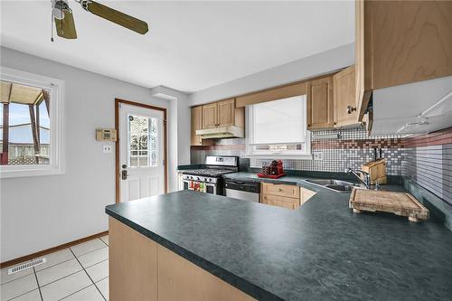 16 Courtland Avenue, Hamilton, ON - Indoor Photo Showing Kitchen With Double Sink