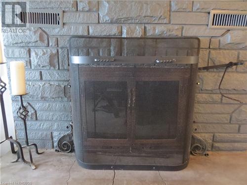9 Lakeshore Boulevard S, Sauble Beach, ON - Indoor Photo Showing Living Room With Fireplace