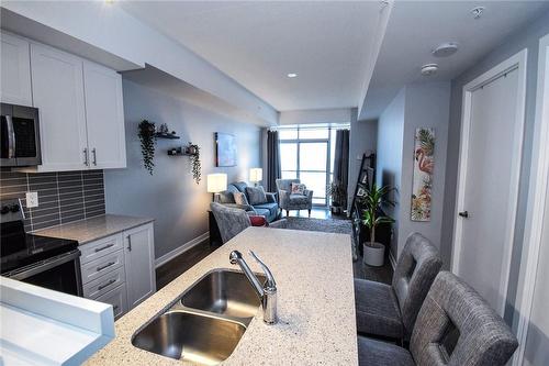 550 North Service Road|Unit #1307, Grimsby, ON - Indoor Photo Showing Kitchen With Double Sink