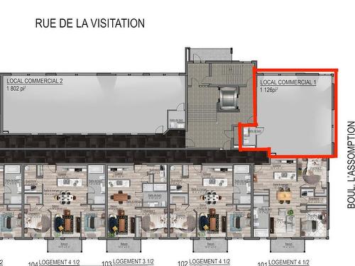 Plan (croquis) - 1-675 Rue De La Visitation, Saint-Charles-Borromée, QC - Other