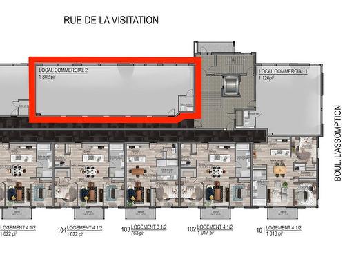 Plan (croquis) - 2-675 Rue De La Visitation, Saint-Charles-Borromée, QC - Other
