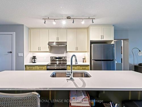 204-17 Centre St, Orangeville, ON - Indoor Photo Showing Kitchen With Double Sink