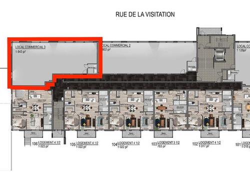 Plan (croquis) - 3-675 Rue De La Visitation, Saint-Charles-Borromée, QC - Other