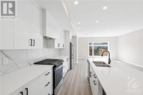 306 Lanark Avenue Unit#A, Ottawa, ON - Indoor Photo Showing Kitchen With Double Sink With Upgraded Kitchen