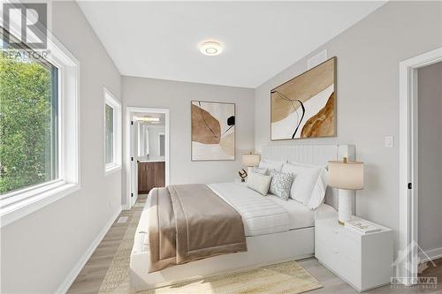 This photo has been virtually staged. - 306 Lanark Avenue Unit#A, Ottawa, ON - Indoor Photo Showing Bedroom