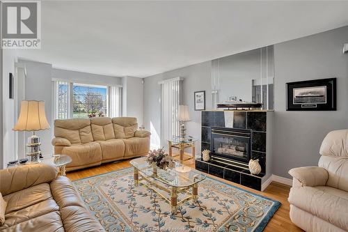 760 Radisson Crt W, Windsor, ON - Indoor Photo Showing Living Room With Fireplace