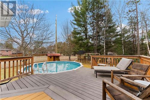 50 Jamie Crescent, Petawawa, ON - Outdoor With Above Ground Pool With Deck Patio Veranda
