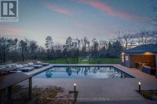 8 Coates Hill Court, Caledon, ON - Outdoor With In Ground Pool