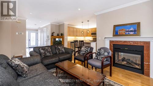 25 Oakmeadow Drive, Brampton, ON - Indoor Photo Showing Living Room With Fireplace