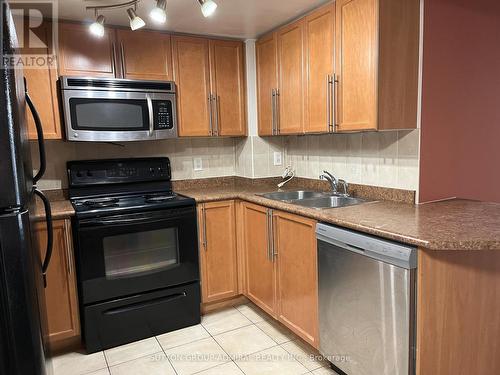 603 - 4090 Living Arts Drive, Mississauga, ON - Indoor Photo Showing Kitchen With Double Sink