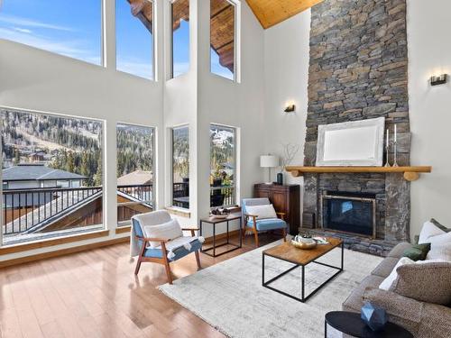 2431 Fairways Drive, Sun Peaks, BC - Indoor Photo Showing Living Room With Fireplace