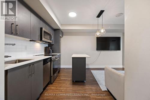 313 - 38 Monte Kwinter Court, Toronto, ON - Indoor Photo Showing Kitchen With Upgraded Kitchen