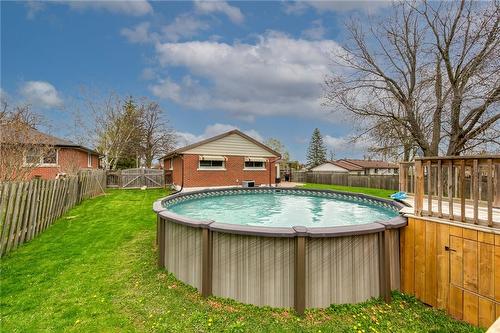 13 Brant Street E, Cayuga, ON - Outdoor With Above Ground Pool With Deck Patio Veranda With Exterior