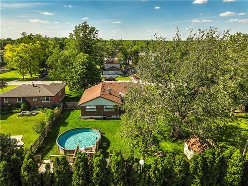 13 Brant Street E, Cayuga, ON - Outdoor With Above Ground Pool With Backyard