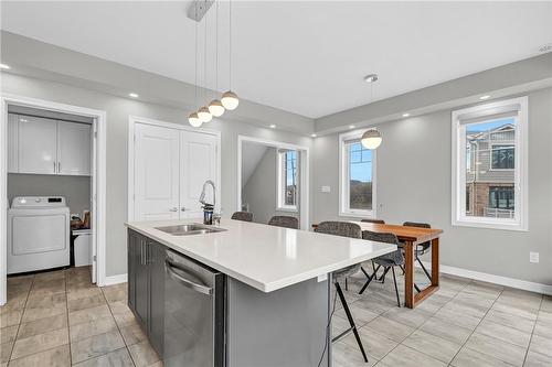 110 Hibiscus Lane, Hamilton, ON - Indoor Photo Showing Kitchen With Double Sink