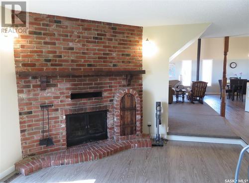 Wiens Acreage, Laird Rm No. 404, SK - Indoor Photo Showing Living Room With Fireplace