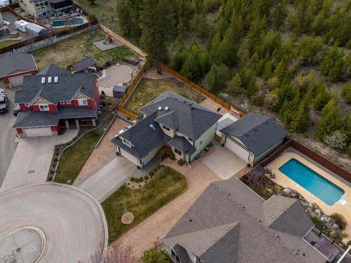 2030 Pinegrass Crt, Kamloops, BC - Outdoor With In Ground Pool With View