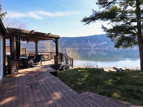 1149 Little Shuswap Lake Road, Chase, BC - Outdoor With Body Of Water With Deck Patio Veranda With View