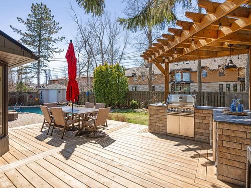 Backyard - 314 Crois. Pinetree, Beaconsfield, QC - Outdoor With Deck Patio Veranda