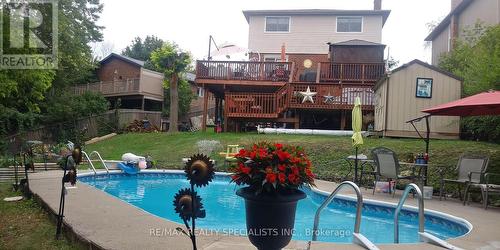 221 Ridge Rd, Caledon, ON - Outdoor With In Ground Pool With Deck Patio Veranda With Backyard