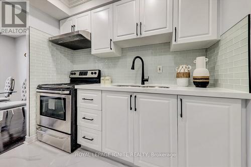 104 - 10 Stonehill Court, Toronto, ON - Indoor Photo Showing Kitchen With Double Sink With Upgraded Kitchen
