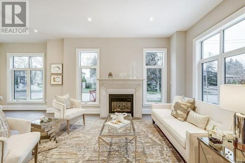 21 Esposito Court, Toronto, ON - Indoor Photo Showing Living Room With Fireplace