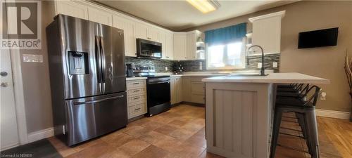 112 Riverfront Drive, Sturgeon Falls, ON - Indoor Photo Showing Kitchen With Stainless Steel Kitchen