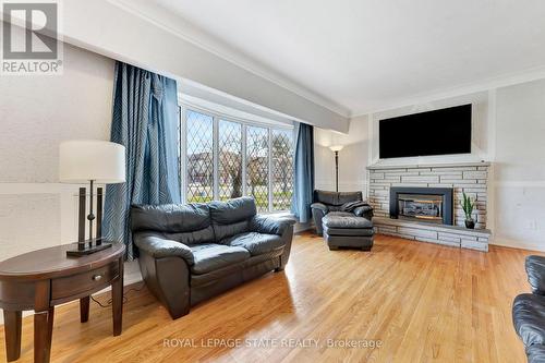 477 Rymal Road W, Hamilton, ON - Indoor Photo Showing Living Room With Fireplace