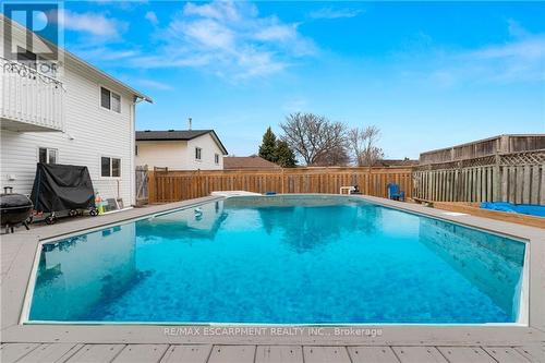 9 Hobart Crescent, Brantford, ON - Outdoor With In Ground Pool With Backyard