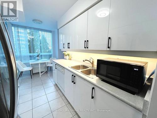 #201 -3 Rean Dr, Toronto, ON - Indoor Photo Showing Kitchen With Double Sink
