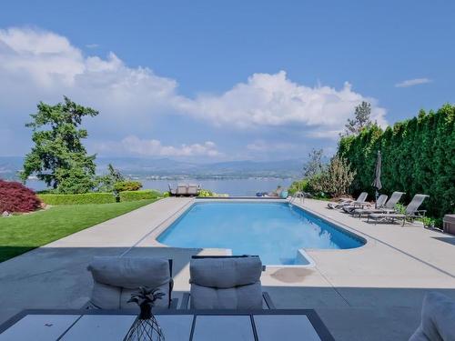 2897 Weatherhill Road, West Kelowna, BC - Outdoor With In Ground Pool With View