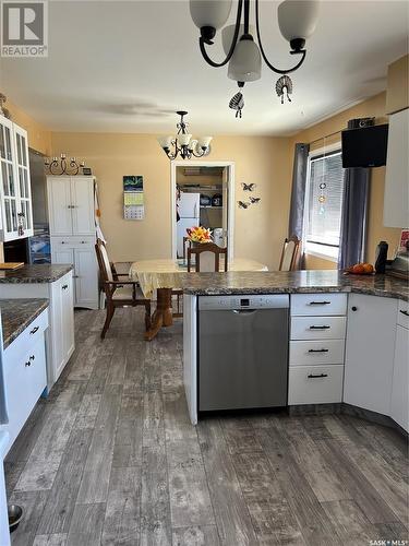 211 3Rd Avenue E, Kelvington, SK - Indoor Photo Showing Kitchen With Double Sink