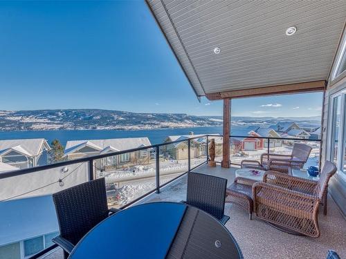 438-6973 Terazona Drive, Kelowna, BC - Outdoor With Body Of Water With Deck Patio Veranda With View With Exterior