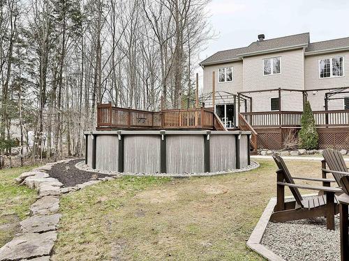 Backyard - 192Z  - 192Y Rue Jacques, Saint-Colomban, QC - Outdoor With Above Ground Pool With Exterior