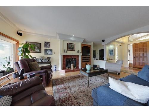 1111 Fox Tree Road, Lister, BC - Indoor Photo Showing Living Room With Fireplace