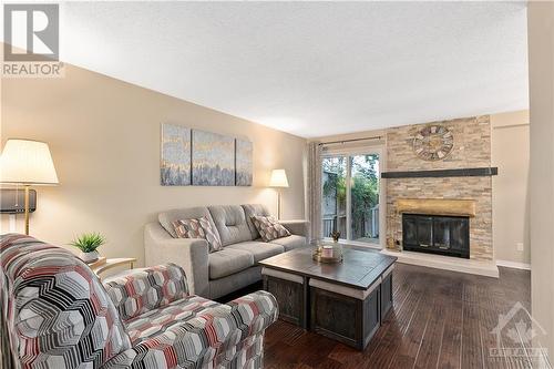 1109 Des Forets Avenue, Ottawa, ON - Indoor Photo Showing Living Room With Fireplace