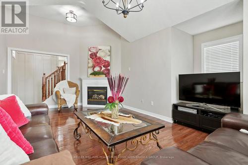 18 Prince Cres, Brampton, ON - Indoor Photo Showing Living Room With Fireplace
