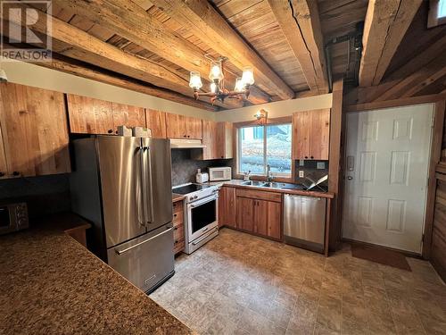 119 Thistle Road, Princeton, BC - Indoor Photo Showing Kitchen With Double Sink
