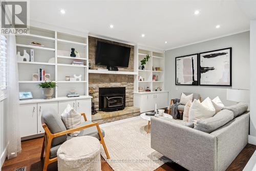 1501 Streamside Court, Pickering, ON - Indoor Photo Showing Living Room With Fireplace