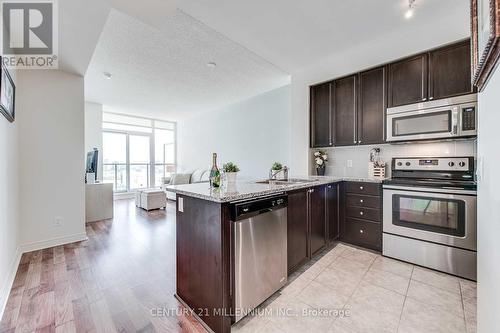 #1602 -339 Rathburn Rd W, Mississauga, ON - Indoor Photo Showing Kitchen With Stainless Steel Kitchen
