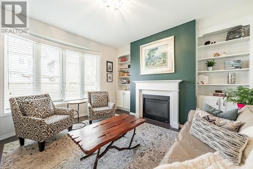 244 Voyager Pass, Hamilton, ON - Indoor Photo Showing Living Room With Fireplace