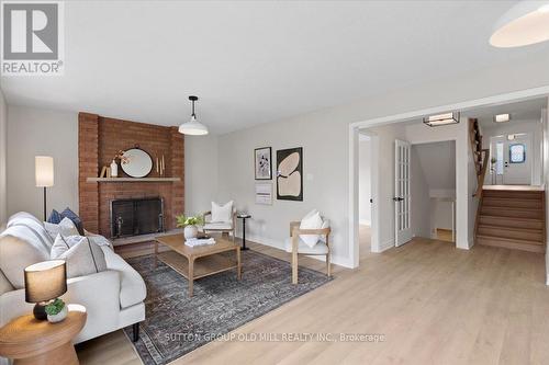 37 Brandy Crescent, Vaughan, ON - Indoor Photo Showing Living Room With Fireplace