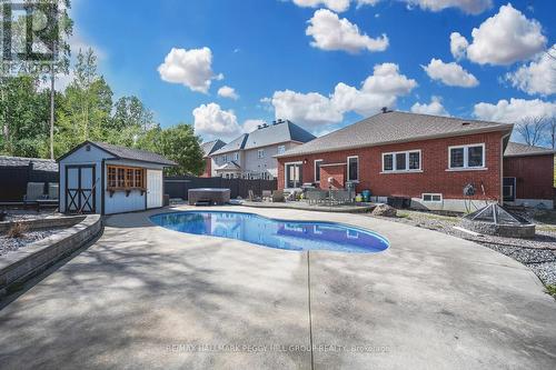 34 Camelot Sq, Barrie, ON - Outdoor With In Ground Pool With Deck Patio Veranda