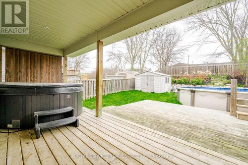 586 Clancy Cres, Peterborough, ON - Outdoor With Above Ground Pool With Deck Patio Veranda With Exterior