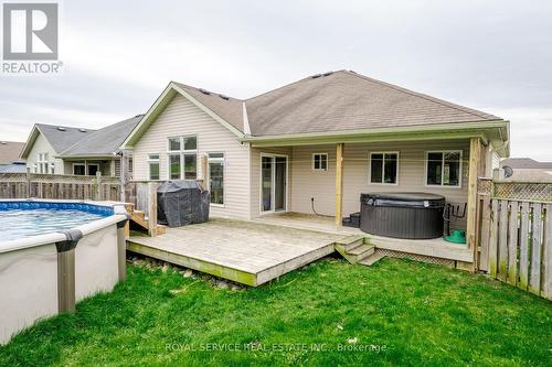 586 Clancy Cres, Peterborough, ON - Outdoor With Above Ground Pool With Deck Patio Veranda With Exterior