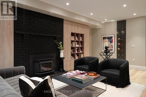 348A Crawford St, Toronto, ON - Indoor Photo Showing Living Room With Fireplace