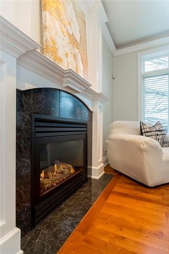 2 Donnici Drive, Hamilton, ON - Indoor Photo Showing Living Room With Fireplace
