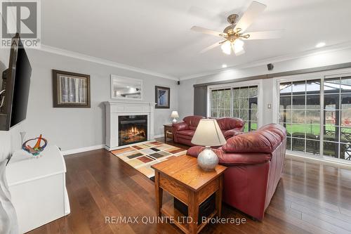 106 Halloway Road, Quinte West, ON - Indoor Photo Showing Living Room With Fireplace