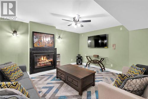 1587 Whitewood Drive, Lakeshore, ON - Indoor Photo Showing Living Room With Fireplace